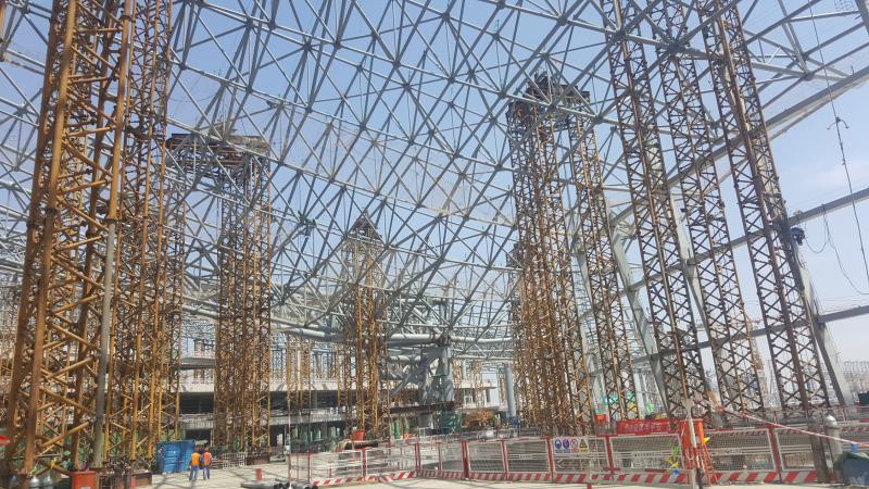 北(běi)京大(dà)興機(jī)場(chǎng)整體(tǐ)提升現(xiàn)場(chǎng)